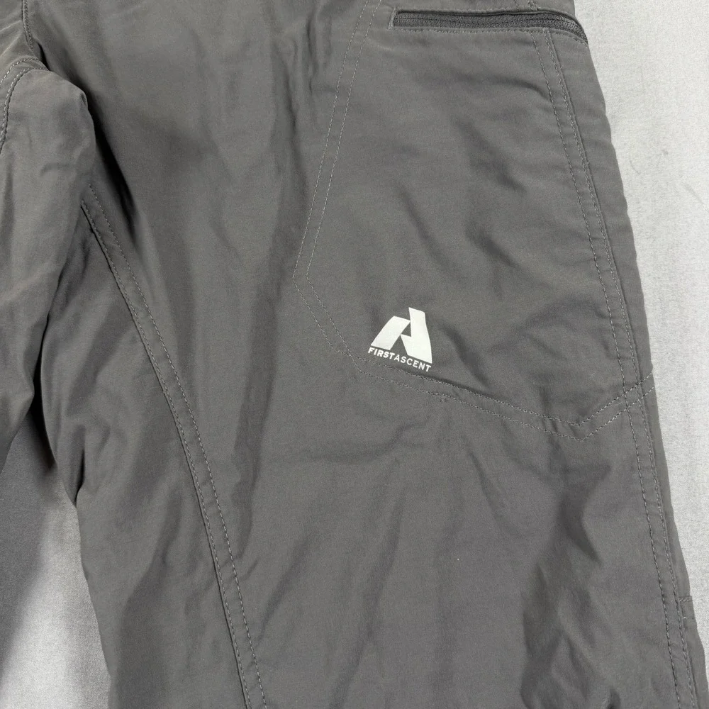 Eddie Bauer First Ascent Softshell Fleece Lined Hiking Pants Mens 36x30 Gray